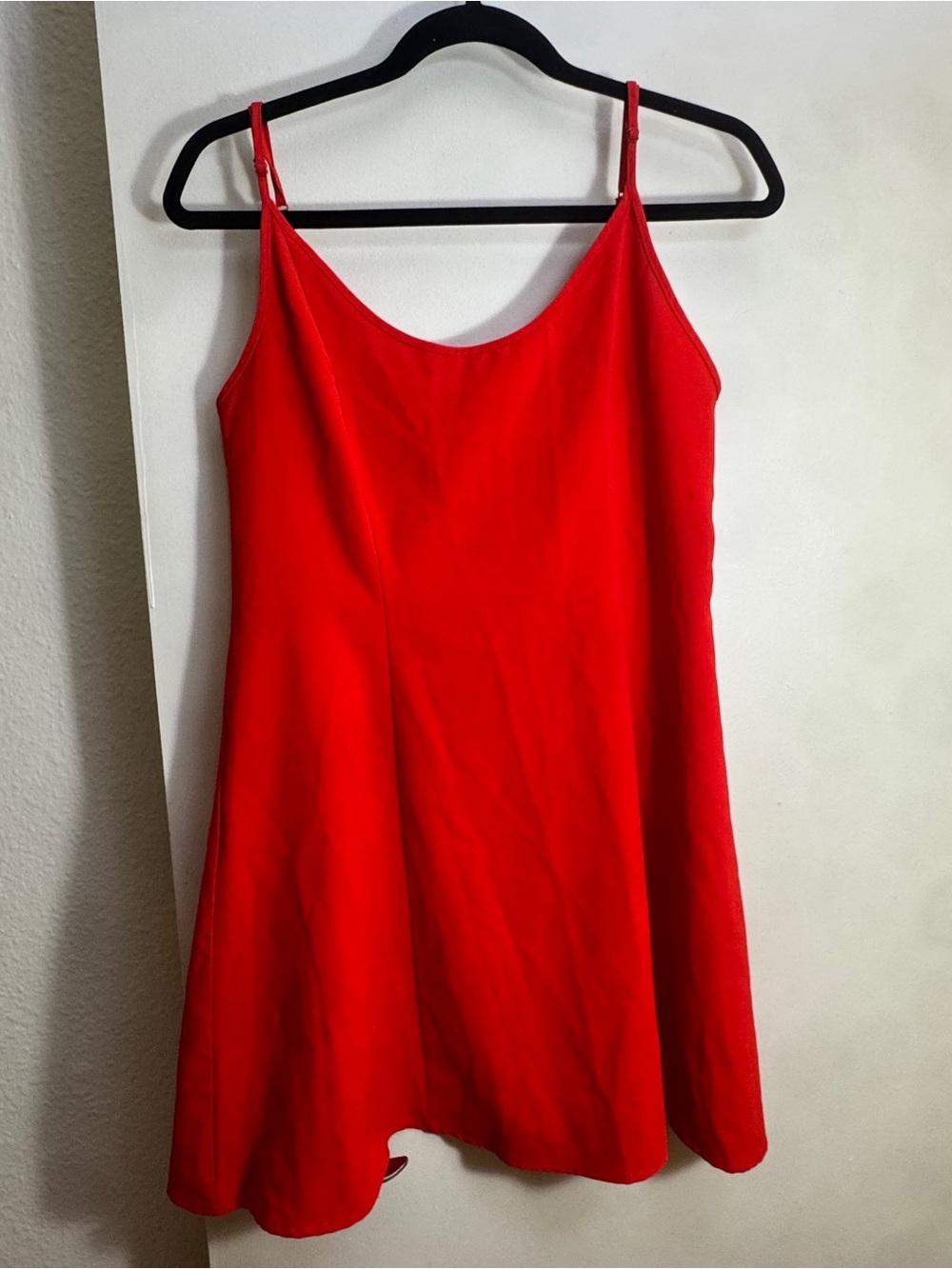 Zara‎ Red Spaghetti-Strap Mini Dress